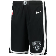 Brooklyn Nets Youth 2020/21 Swingman Performance Shorts Icon Edition Black - Nike