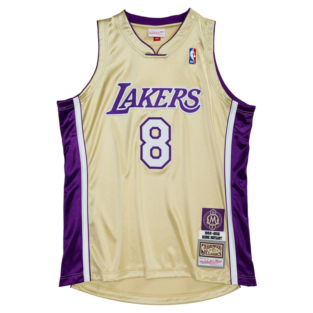Kobe Bryant Los Angeles Lakers Hall of Fame Class of 2020 #8 Authentic Jersey Gold - Mitchell & Ness