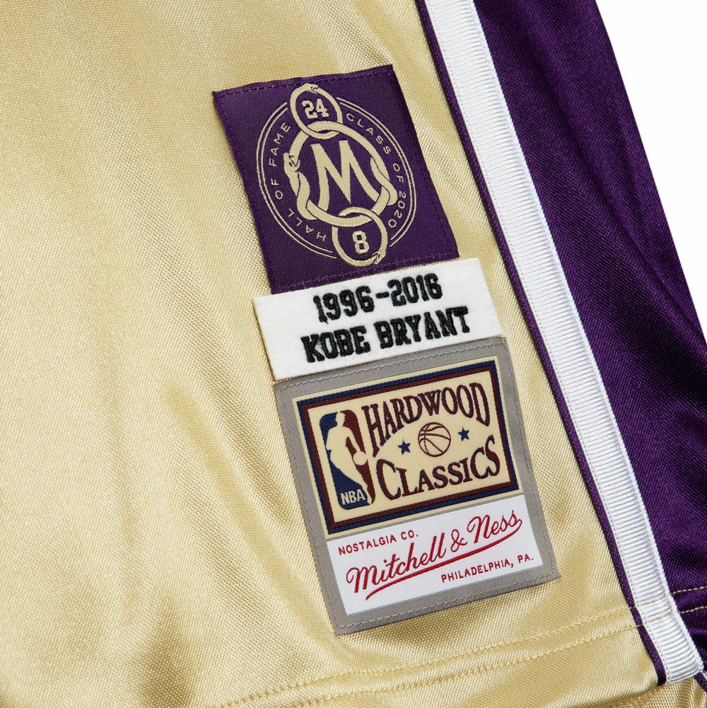 Kobe Bryant Los Angeles Lakers Hall of Fame Class of 2020 #8 Authentic Jersey Gold - Mitchell & Ness