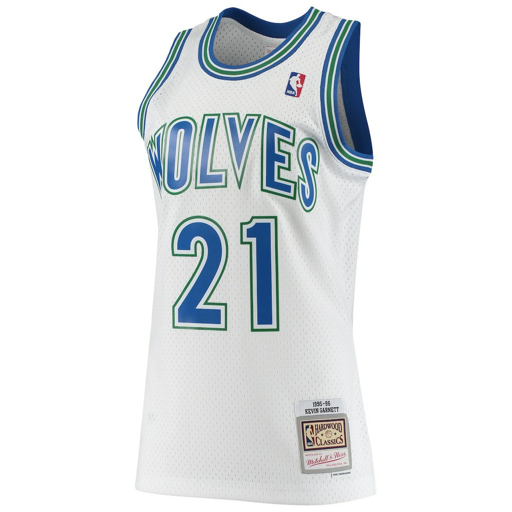 Kevin Garnett Minnesota Timberwolves 1995/96 Hardwood Classics Swingman Jersey White - Mitchell & Ness outlet