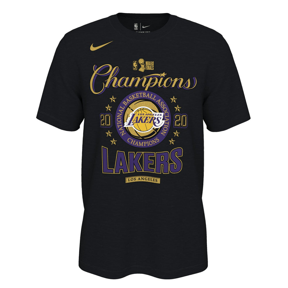 Los Angeles Lakers 2020 NBA Finals Champions Locker Room T-Shirt Black - Nike outlet