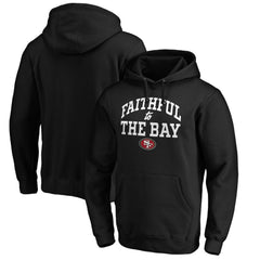 San Francisco 49ers Faithful To The Bay Pullover Hoodie - Black Hoodies