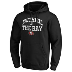 San Francisco 49ers Faithful To The Bay Pullover Hoodie - Black Hoodies