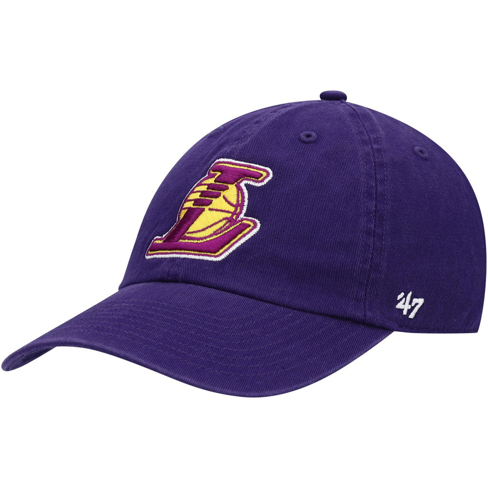 Los Angeles Lakers '47 Core Logo Clean Up Adjustable Hat Purple - 47 brand