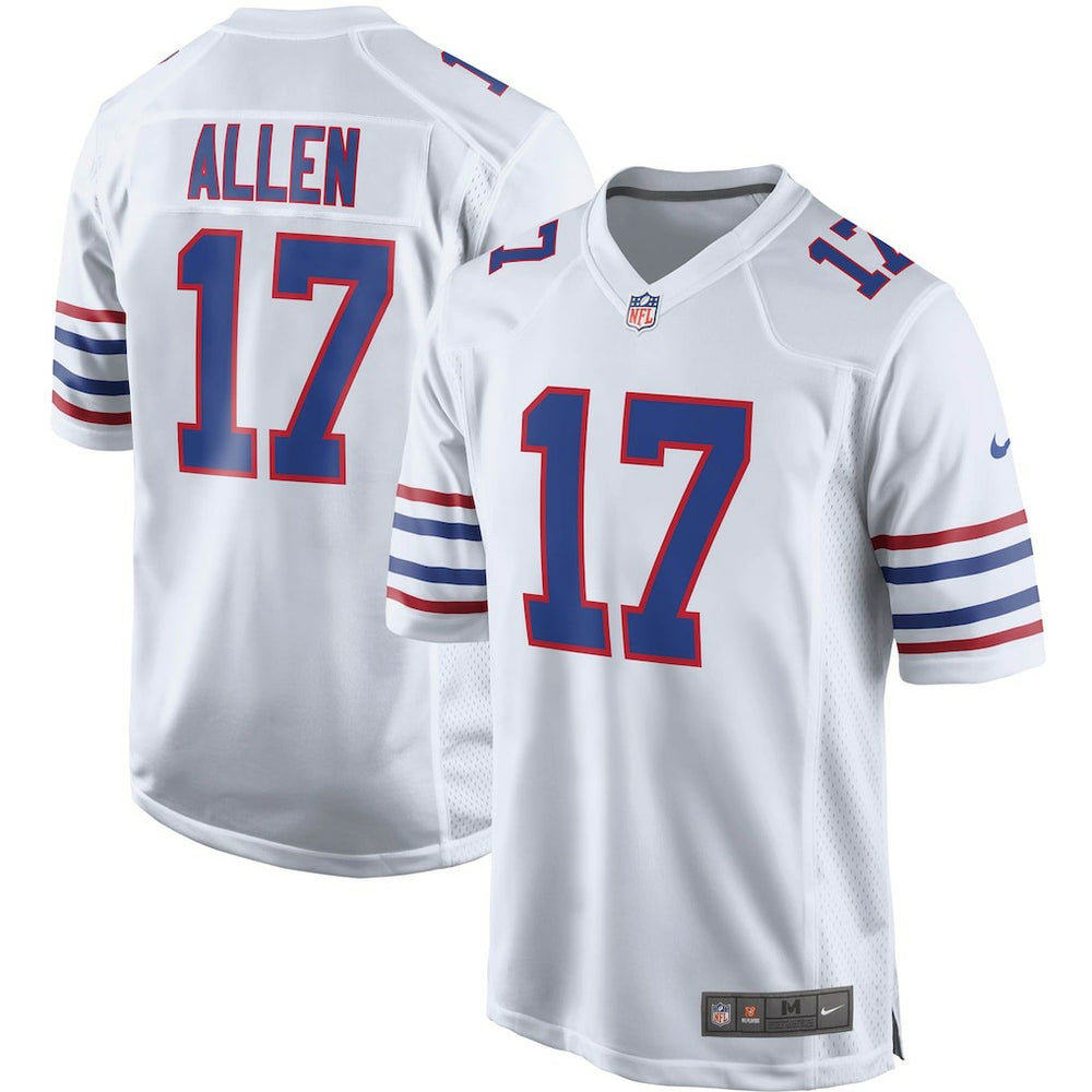 Josh Allen Buffalo Bills Alternate Game Player Jersey - White Jerseys