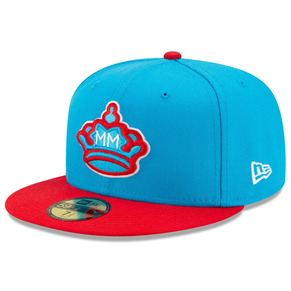 Miami Marlins New Era 2021 City Connect 59FIFTY Fitted Hat - Blue/Red Hats