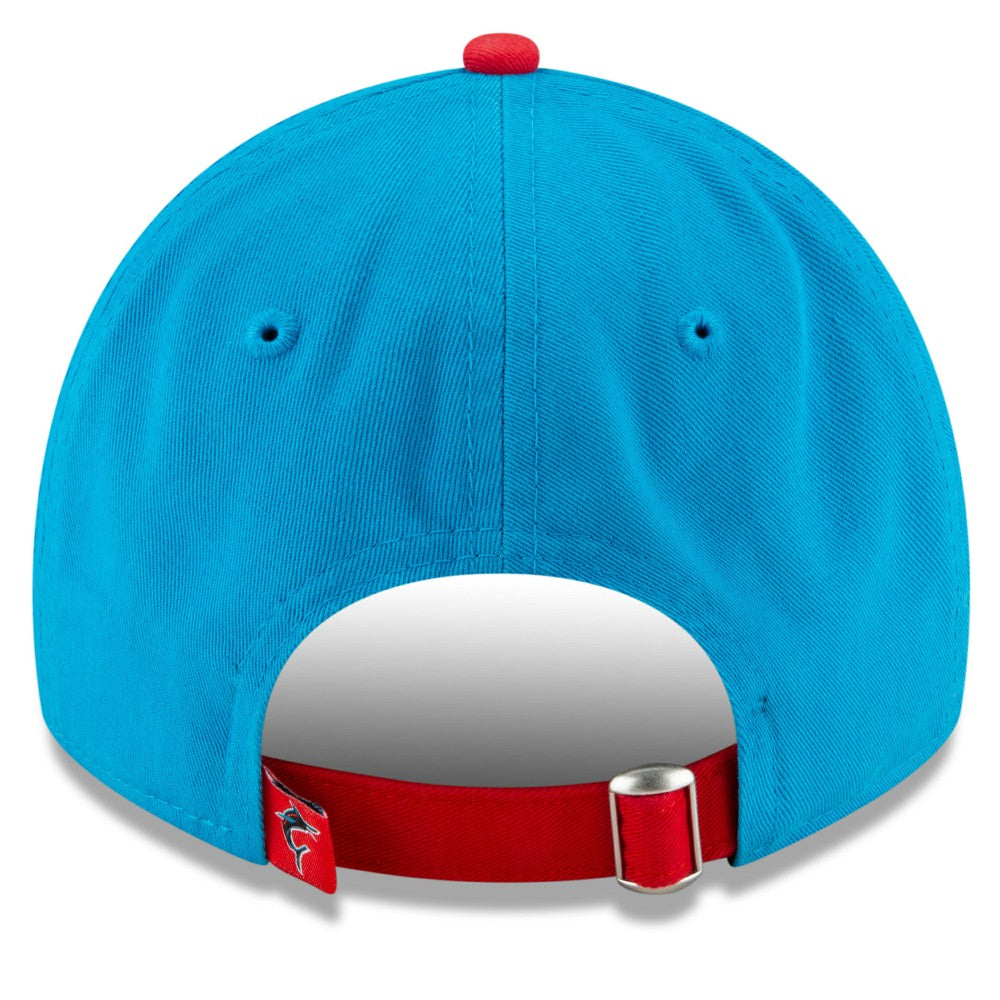 Miami Marlins New Era 2021 City Connect 9TWENTY Adjustable Hat - Blue/Red Hats