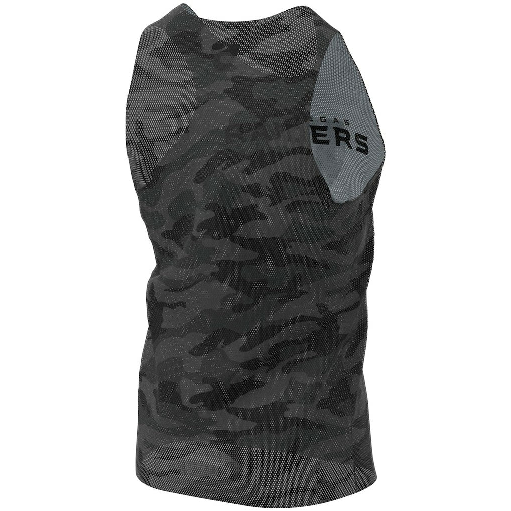 Las Vegas Raiders FOCO Reversible Mesh Tank Top - Black/Gray Tops