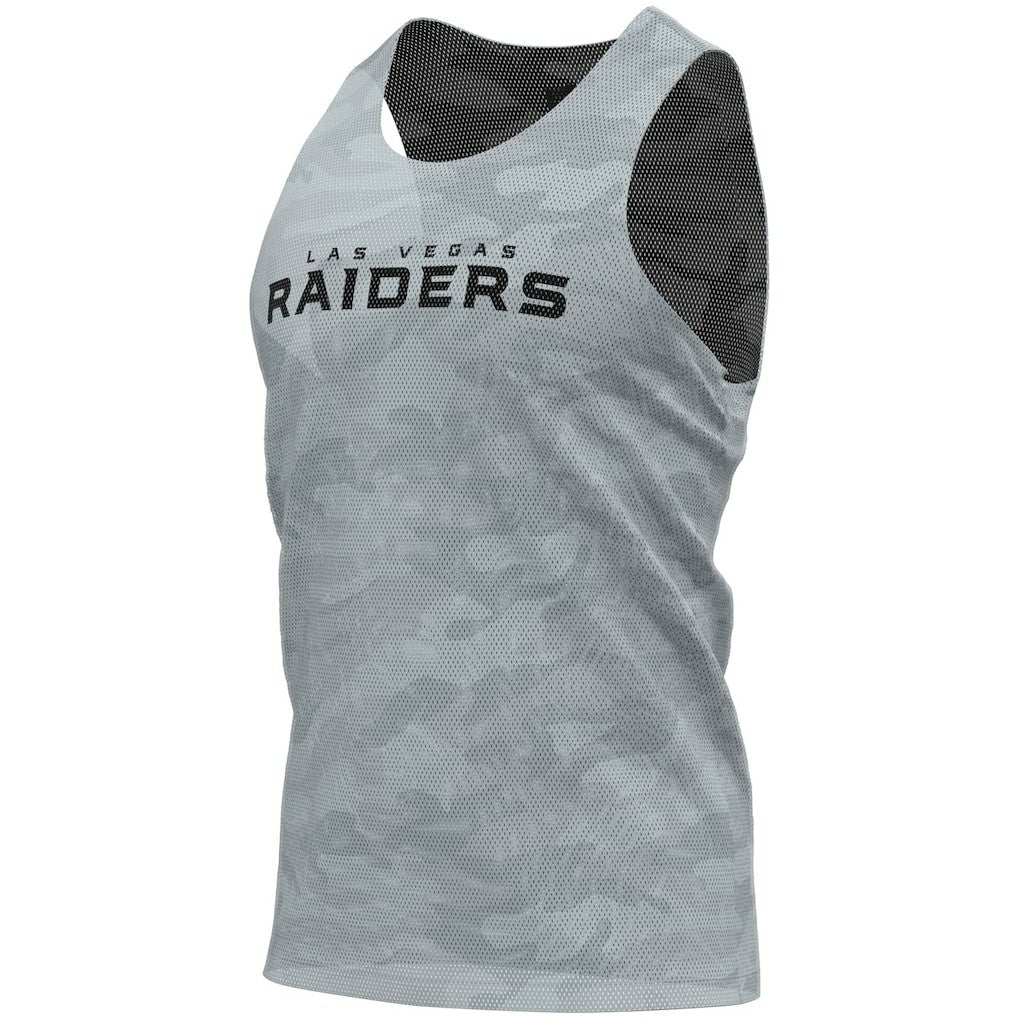 Las Vegas Raiders FOCO Reversible Mesh Tank Top - Black/Gray Tops