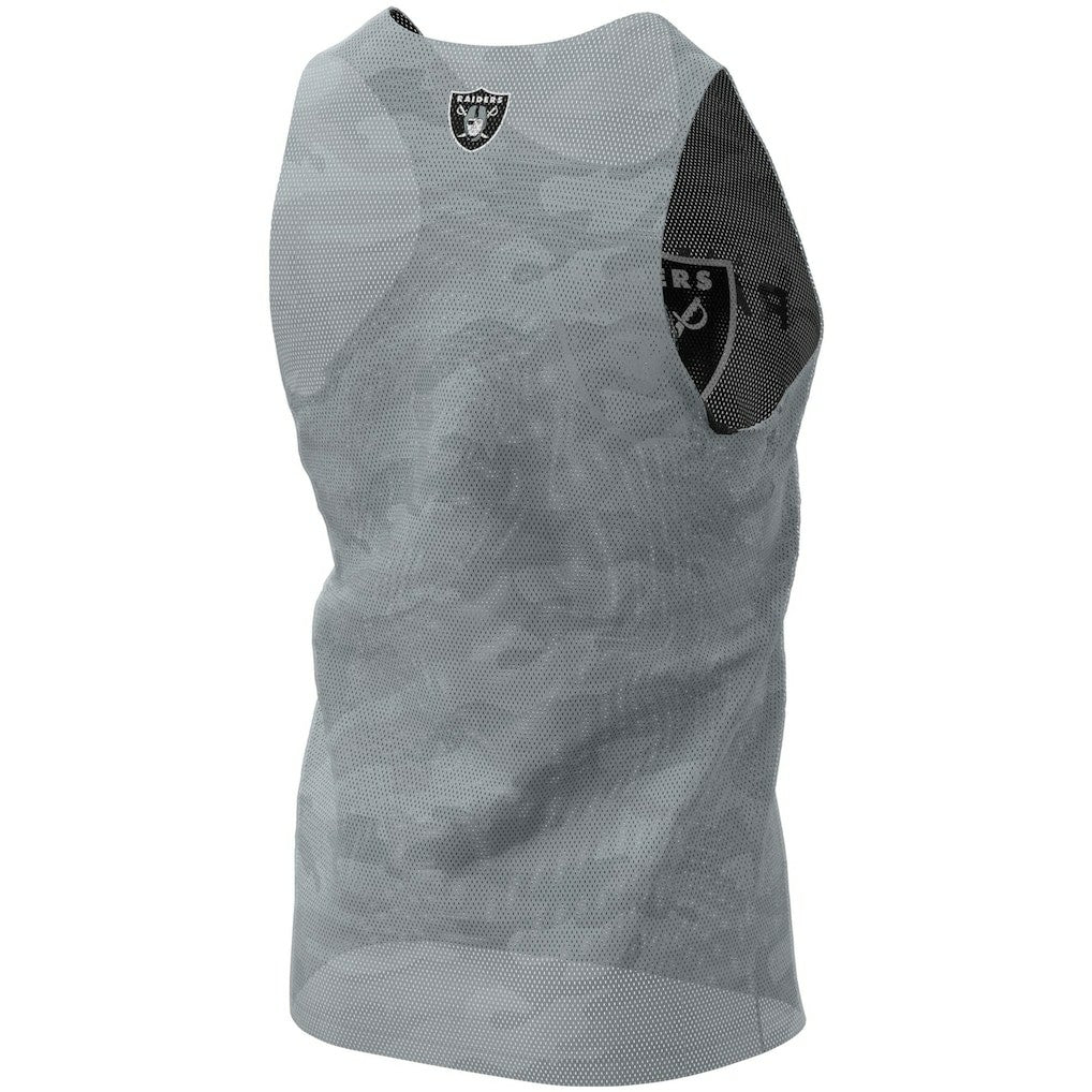 Las Vegas Raiders FOCO Reversible Mesh Tank Top - Black/Gray Tops