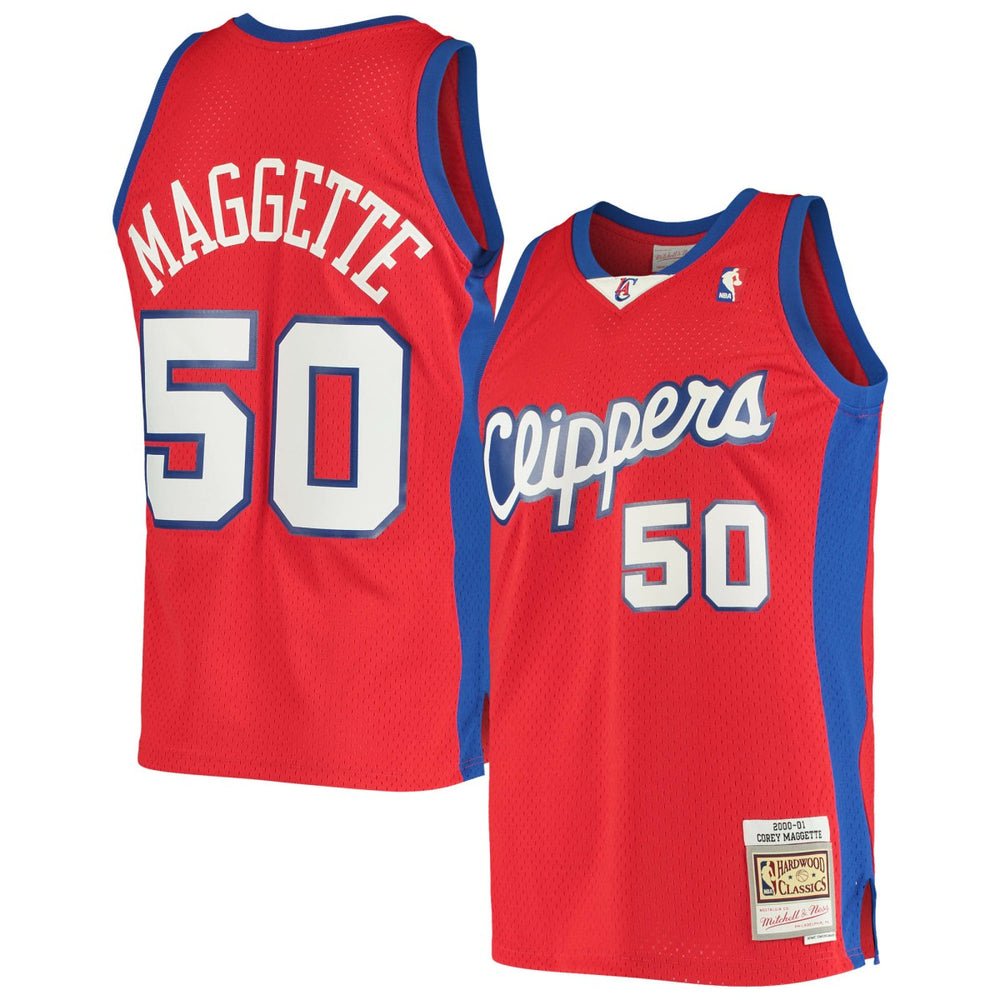 Corey Maggette LA Clippers 2000/01 Hardwood Classics Swingman Jersey Red - Mitchell & Ness