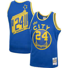 Rick Barry Golden State Warriors 1966/67 Hardwood Classics Swingman Jersey Royal - Mitchell & Ness