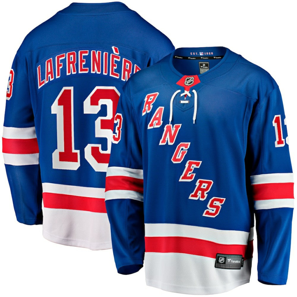 Alexis Lafreniere New York Rangers Fanatics Home Breakaway Jersey - Blue | US 4107069