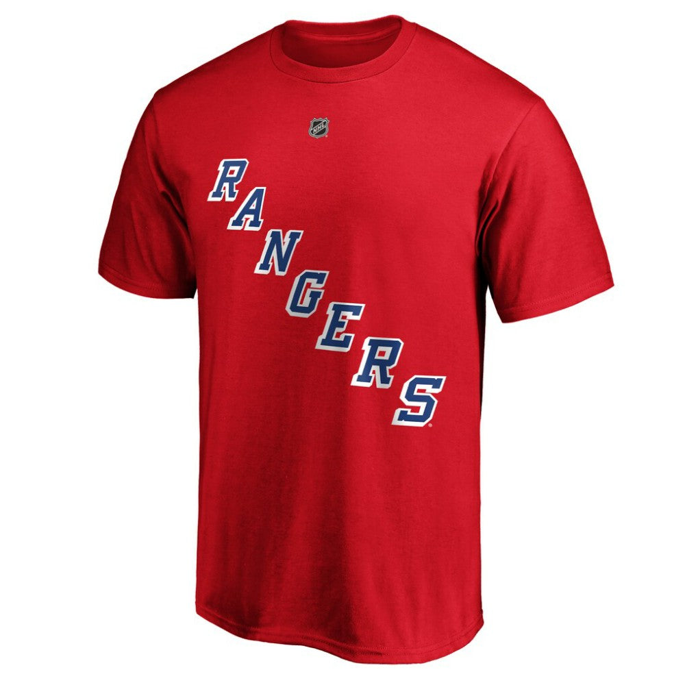 Alexis Lafrenière New York Rangers Fanatics Authentic Stack Name & Number T-Shirt - Red | US 4107954