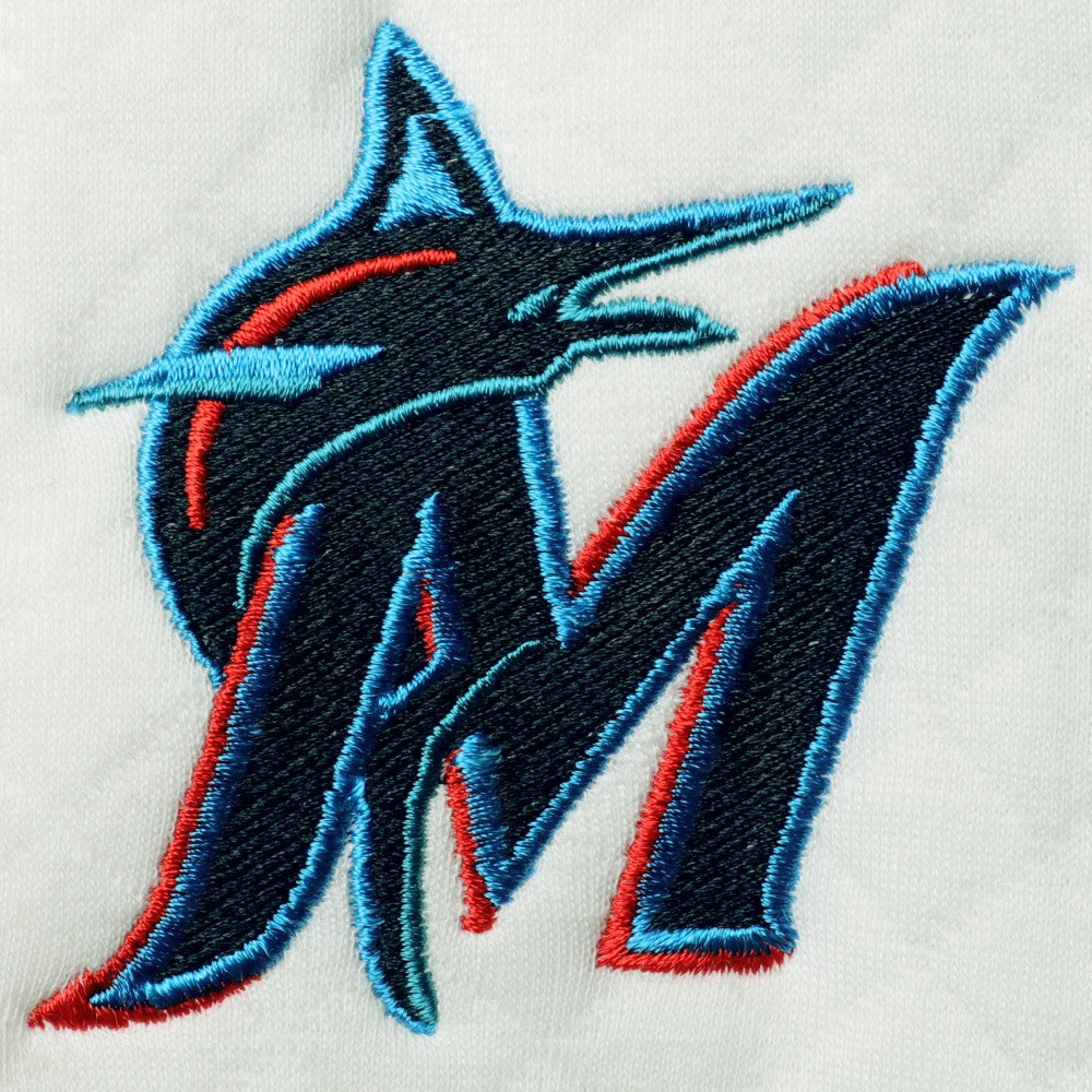 Miami Marlins Concepts Sport Women's Quilted Pullover Sweatshirt - White/Cream Pullover
