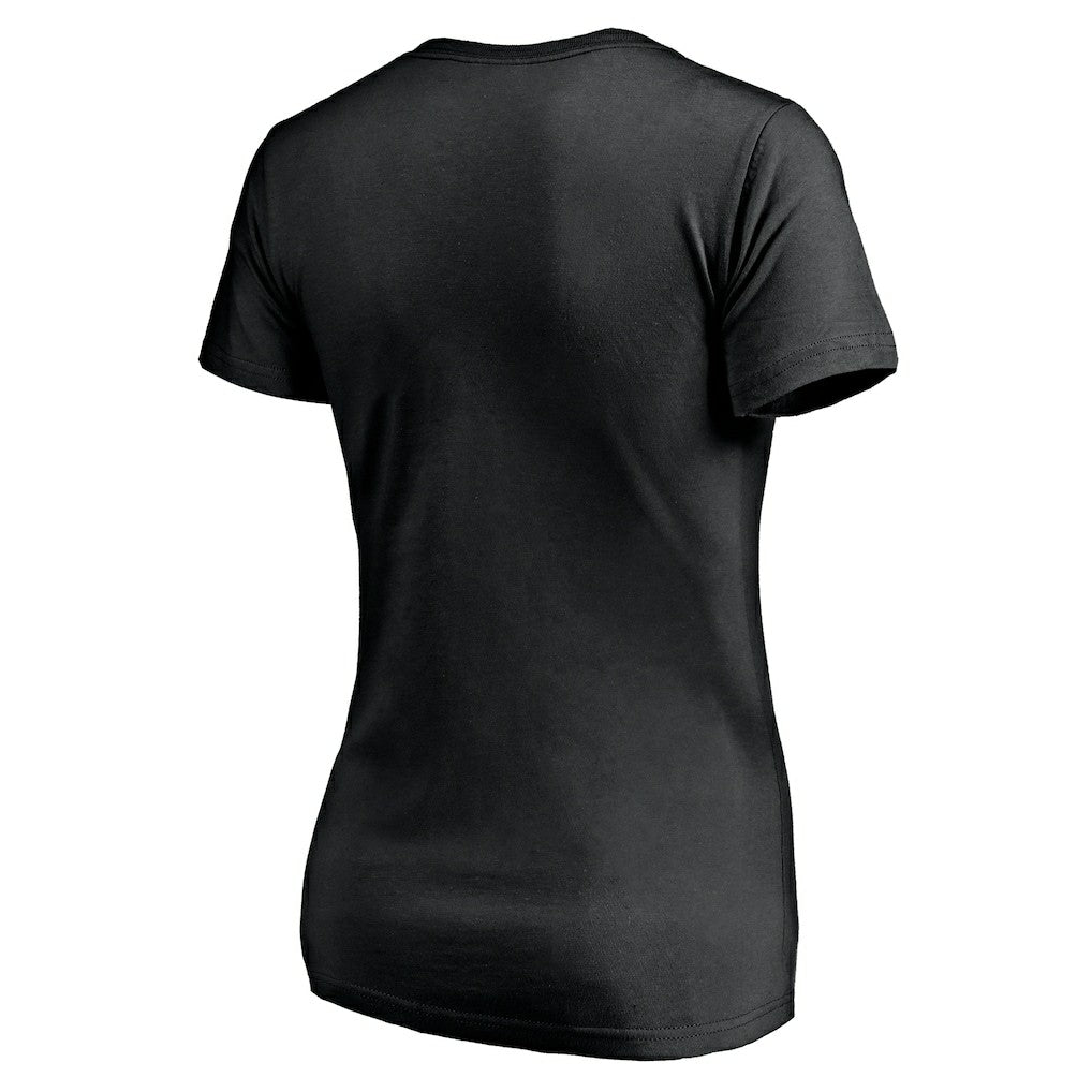 T.J. Watt Pittsburgh Steelers Women's Checkdown V-Neck T-Shirt - Black T-shirts