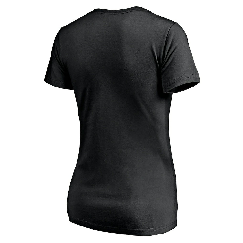 T.J. Watt Pittsburgh Steelers Women's Checkdown V-Neck T-Shirt - Black T-shirts