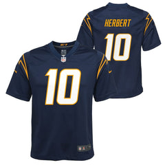 Justin Herbert Los Angeles Chargers Youth Game Jersey - Navy Jerseys