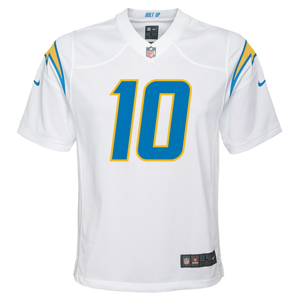 Justin Herbert Los Angeles Chargers Youth Game Jersey - White Jerseys