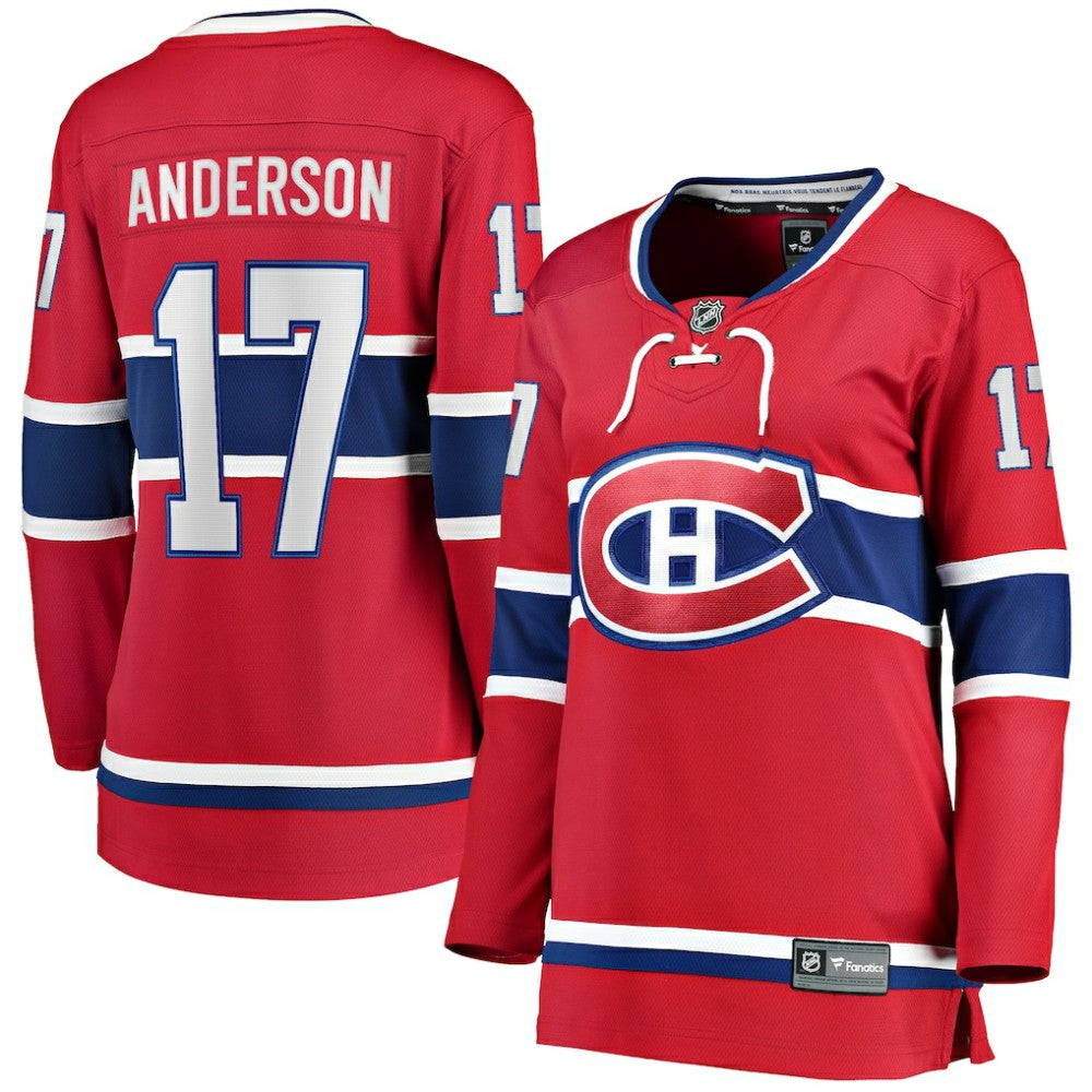 Josh Anderson Montreal Canadiens Fanatics Women's Breakaway Player Jersey - Red | US 4112087