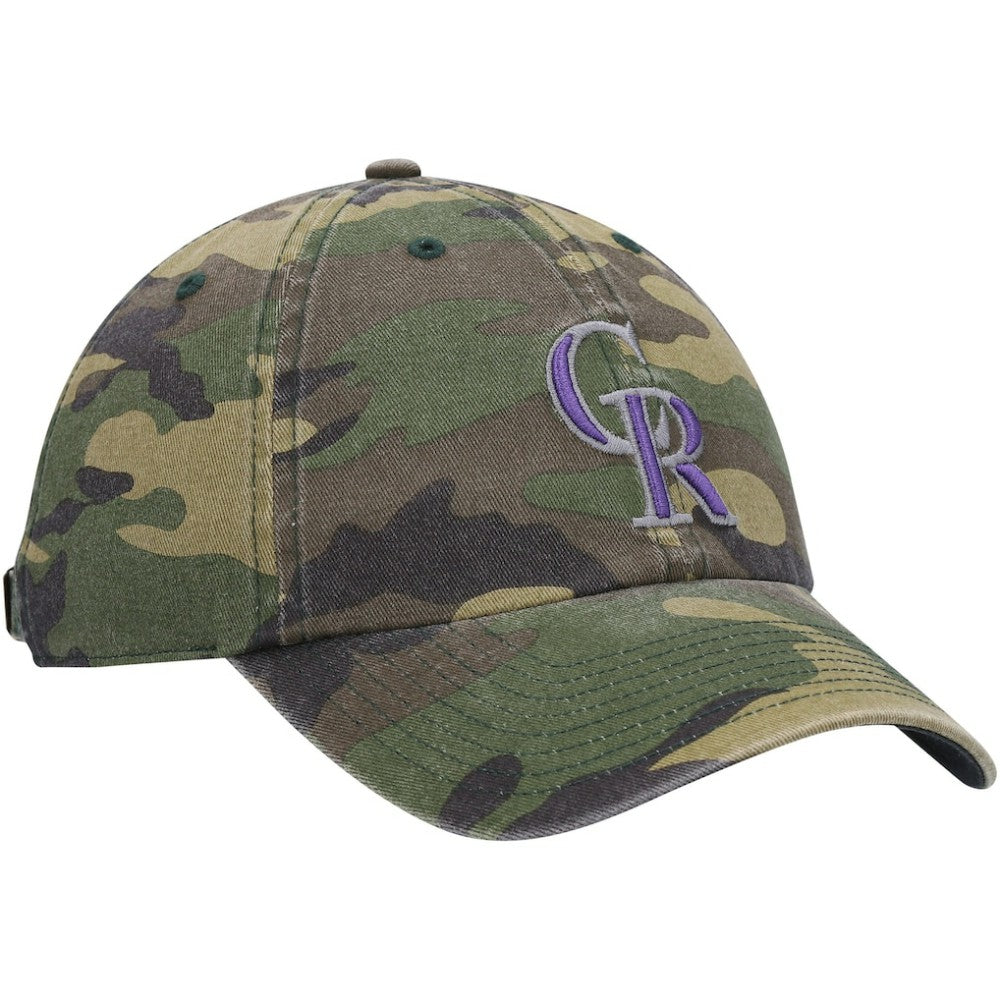 Colorado Rockies '47 Team Clean Up Adjustable Hat - Camo Hats