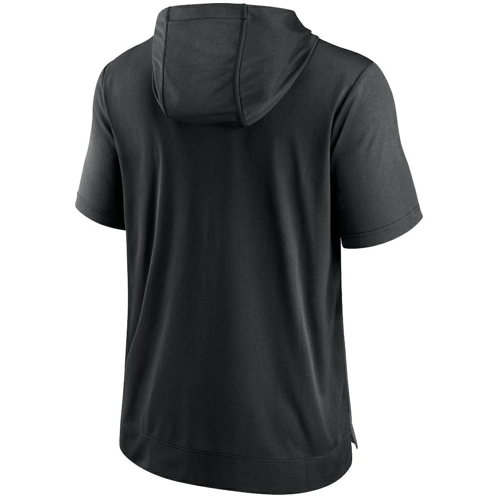 Las Vegas Raiders Performance Hoodie T-Shirt - Heathered Charcoal/Black Hoodies