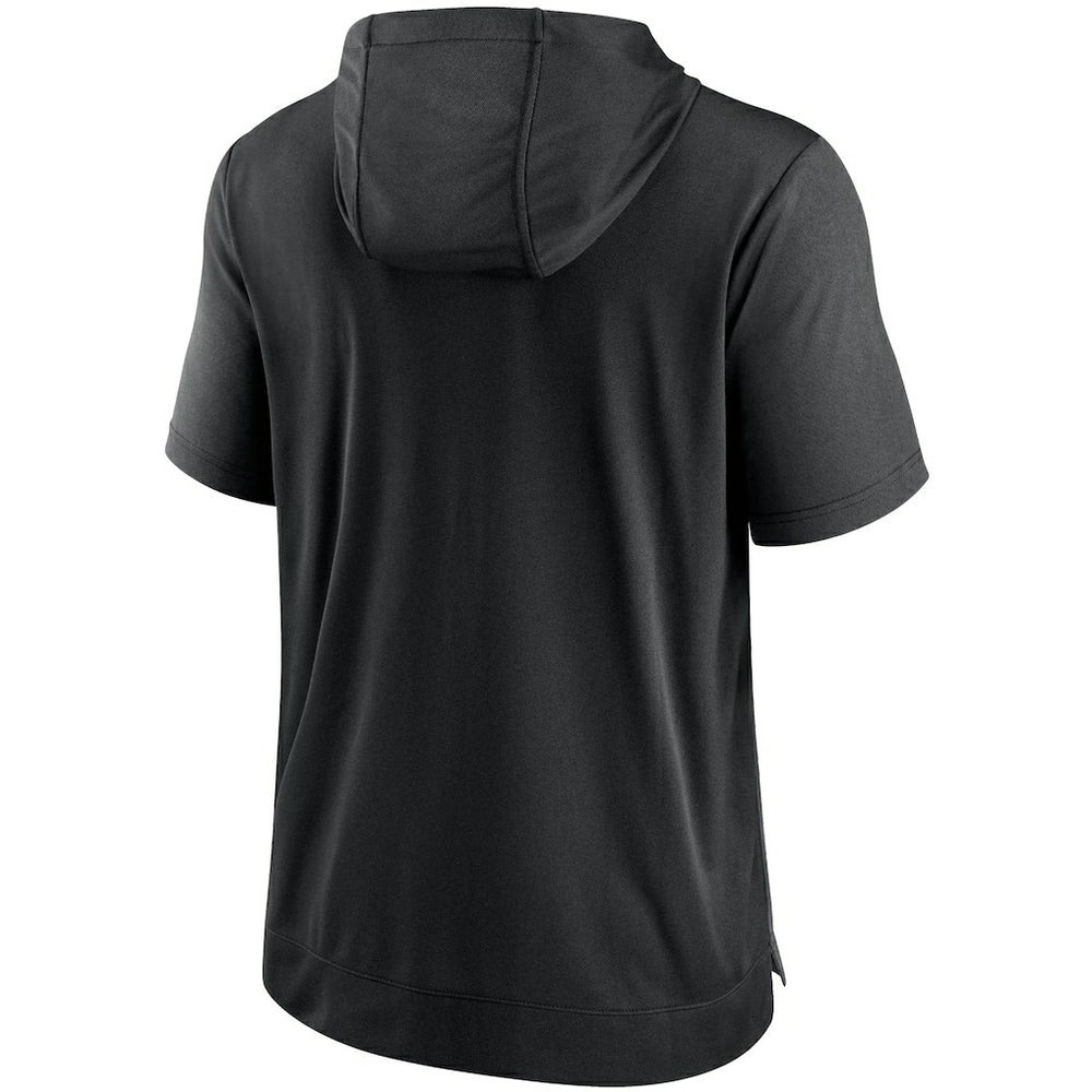 Las Vegas Raiders Performance Hoodie T-Shirt - Heathered Charcoal/Black Hoodies