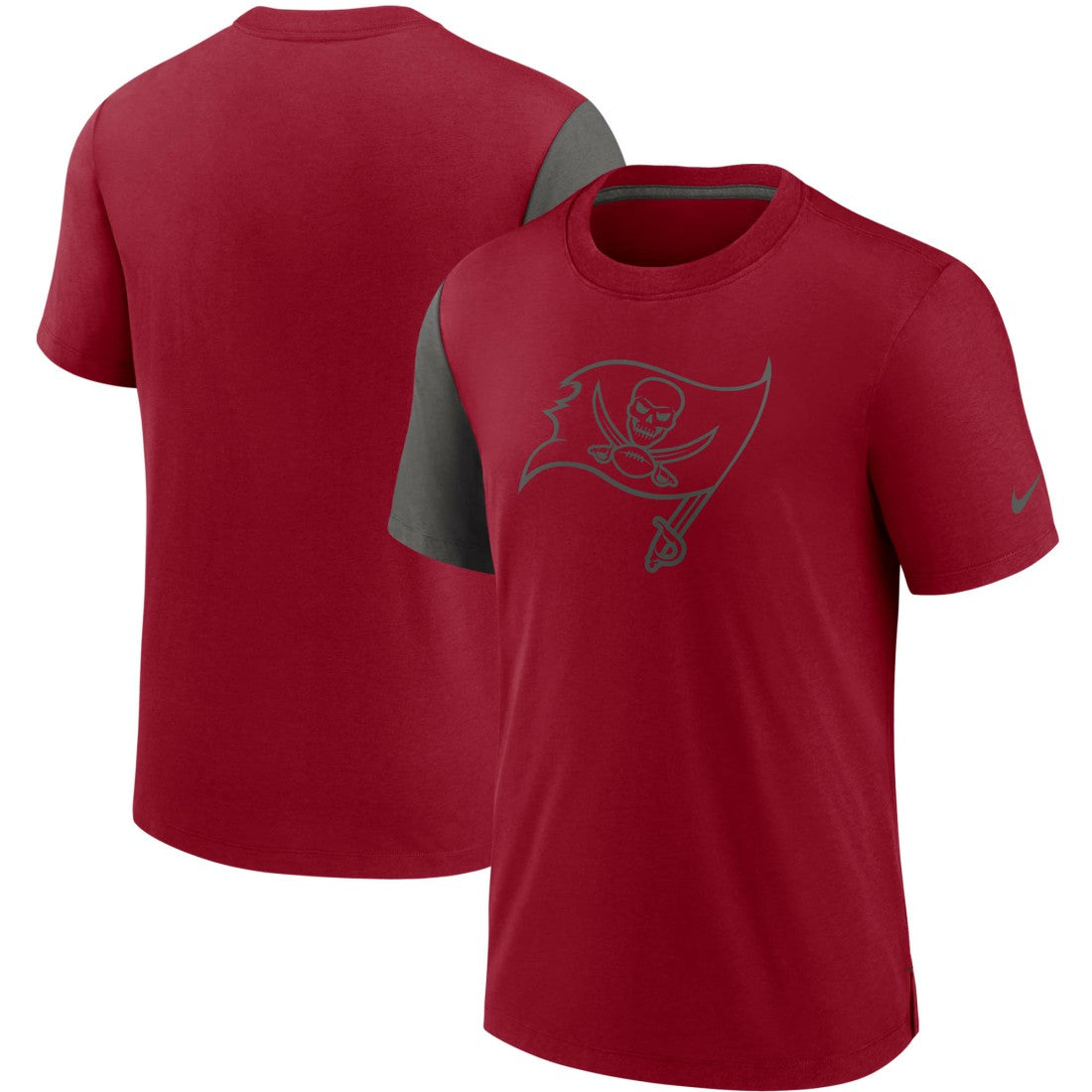 Tampa Bay Buccaneers Pop Performance T-Shirt - Red/Pewter T-shirts