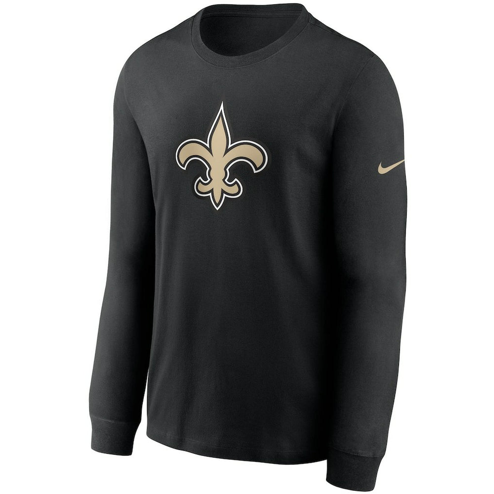 New Orleans Saints Primary Logo Long Sleeve T-Shirt - Black T-shirts