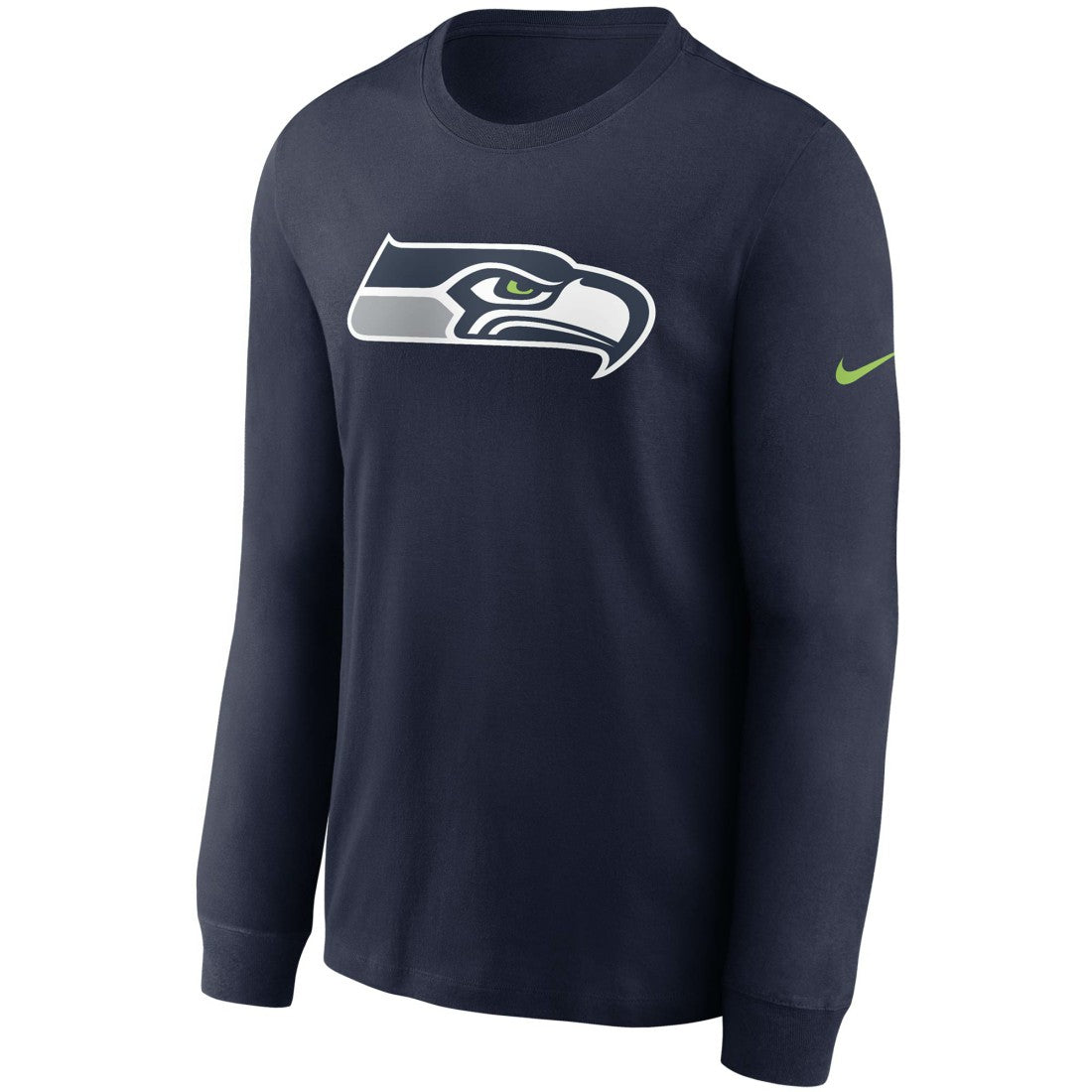 Seattle Seahawks Primary Logo Long Sleeve T-Shirt - College Navy T-shirts