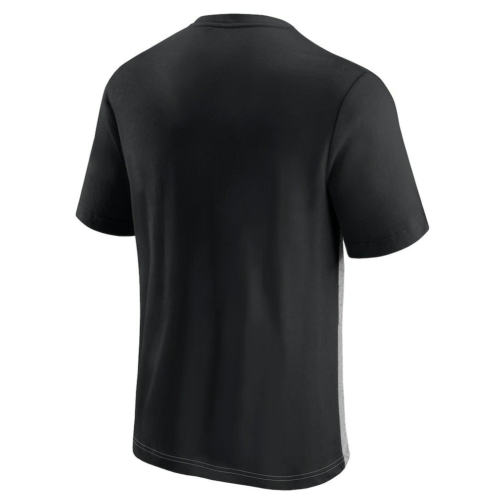 Jacksonville Jaguars Colorblock T-Shirt - Black/Heathered Gray T-shirts