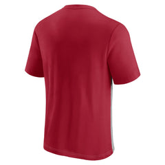 Tampa Bay Buccaneers Colorblock T-Shirt - Red/Heathered Gray T-shirts