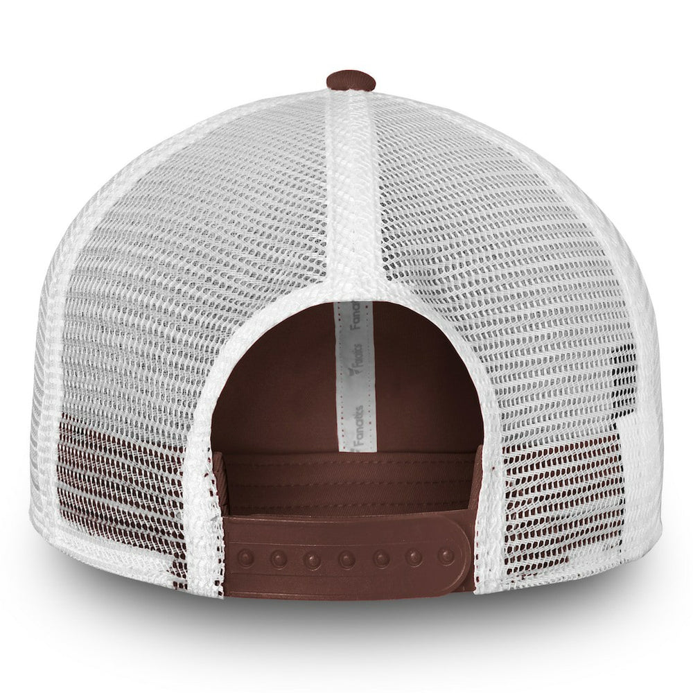 Cleveland Browns Fundamental Trucker Unstructured Adjustable Hat - Brown/White Hats
