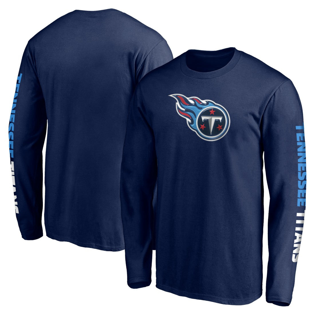 Tennessee Titans Front Runner Long Sleeve T-Shirt - Navy T-shirts