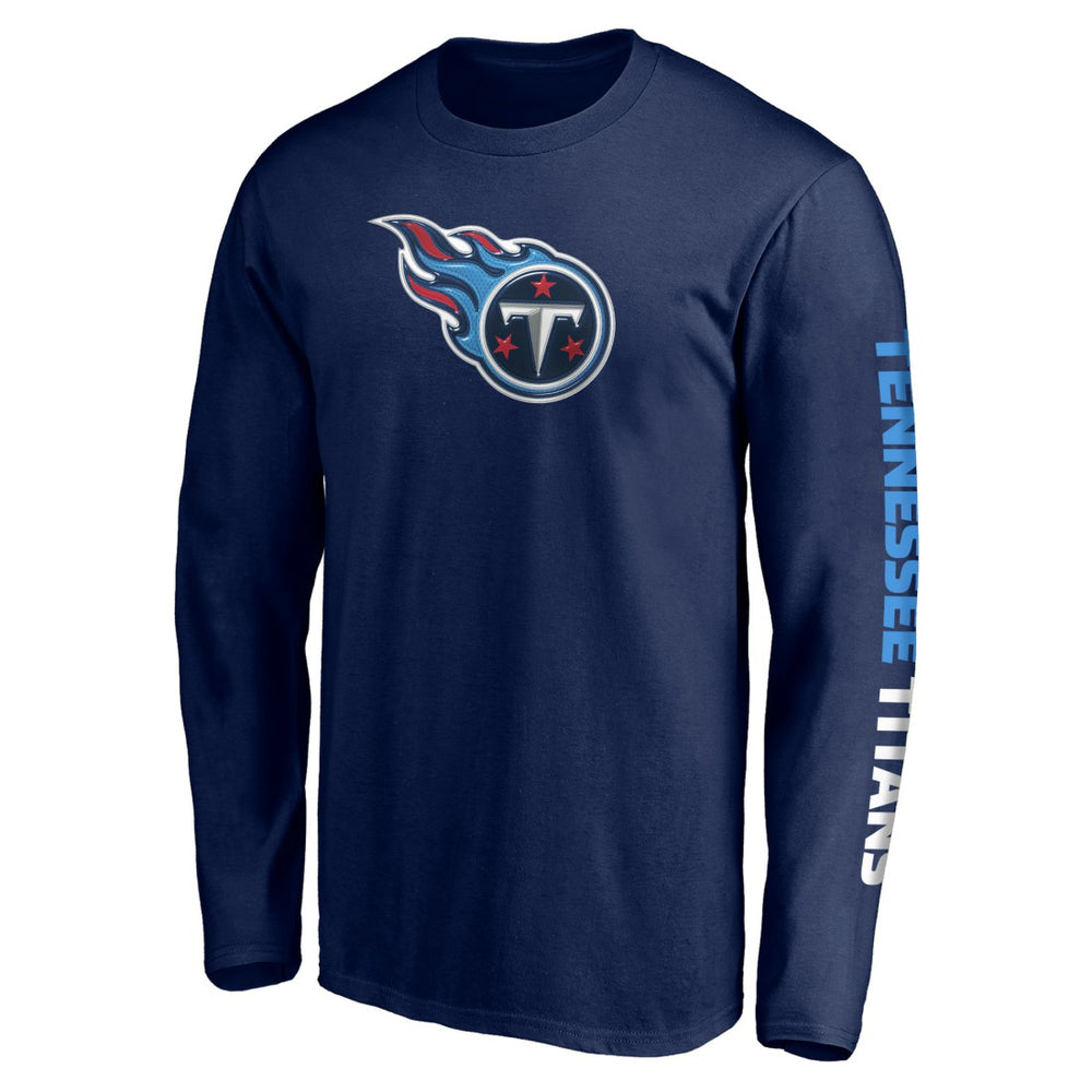 Tennessee Titans Front Runner Long Sleeve T-Shirt - Navy T-shirts