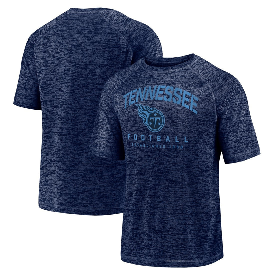 Tennessee Titans Shade Battle Ready Raglan Space-Dye T-Shirt - Navy T-shirts