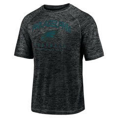 Philadelphia Eagles Shade Battle Ready Raglan Space-Dye T-Shirt - Black T-shirts