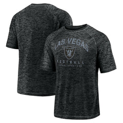 Las Vegas Raiders Shade Battle Ready Raglan Space-Dye T-Shirt - Black T-shirts