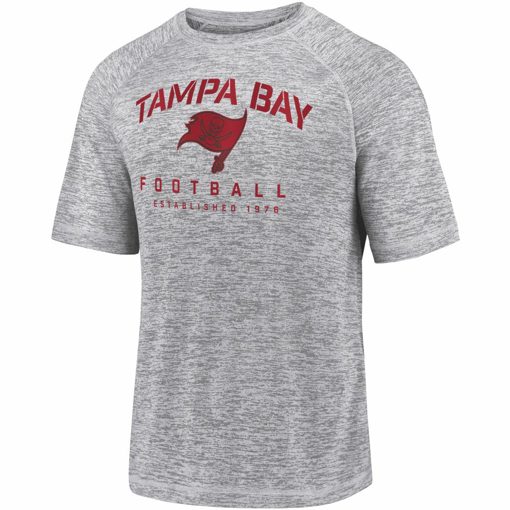 Tampa Bay Buccaneers Shade Battle Ready Raglan Space-Dye T-Shirt - Gray T-shirts