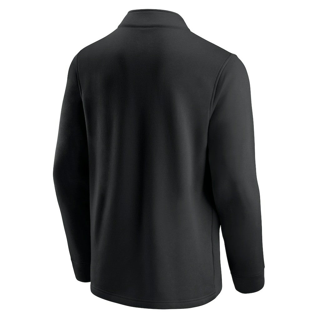 Las Vegas Raiders Block Party Quarter-Zip Jacket - Black/Silver Jackets