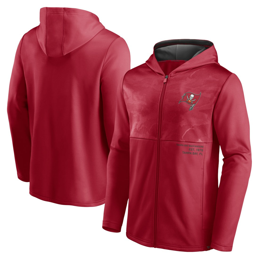 Tampa Bay Buccaneers Defender Full-Zip Hoodie Jacket - Red Hoodies