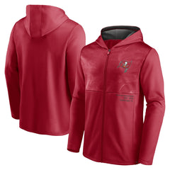 Tampa Bay Buccaneers Defender Full-Zip Hoodie Jacket - Red Hoodies