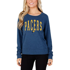 Indiana Pacers Concepts Sport Women's Mainstream Terry Long Sleeve Top Navy outlet
