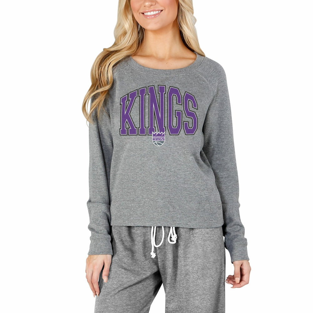 Sacramento Kings Concepts Sport Women's Mainstream Terry Long Sleeve Top Gray outlet