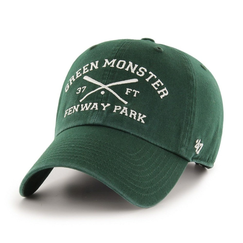 Boston Red Sox '47 Green Monster Crossed Bat Clean Up Adjustable Hat - Green Hats