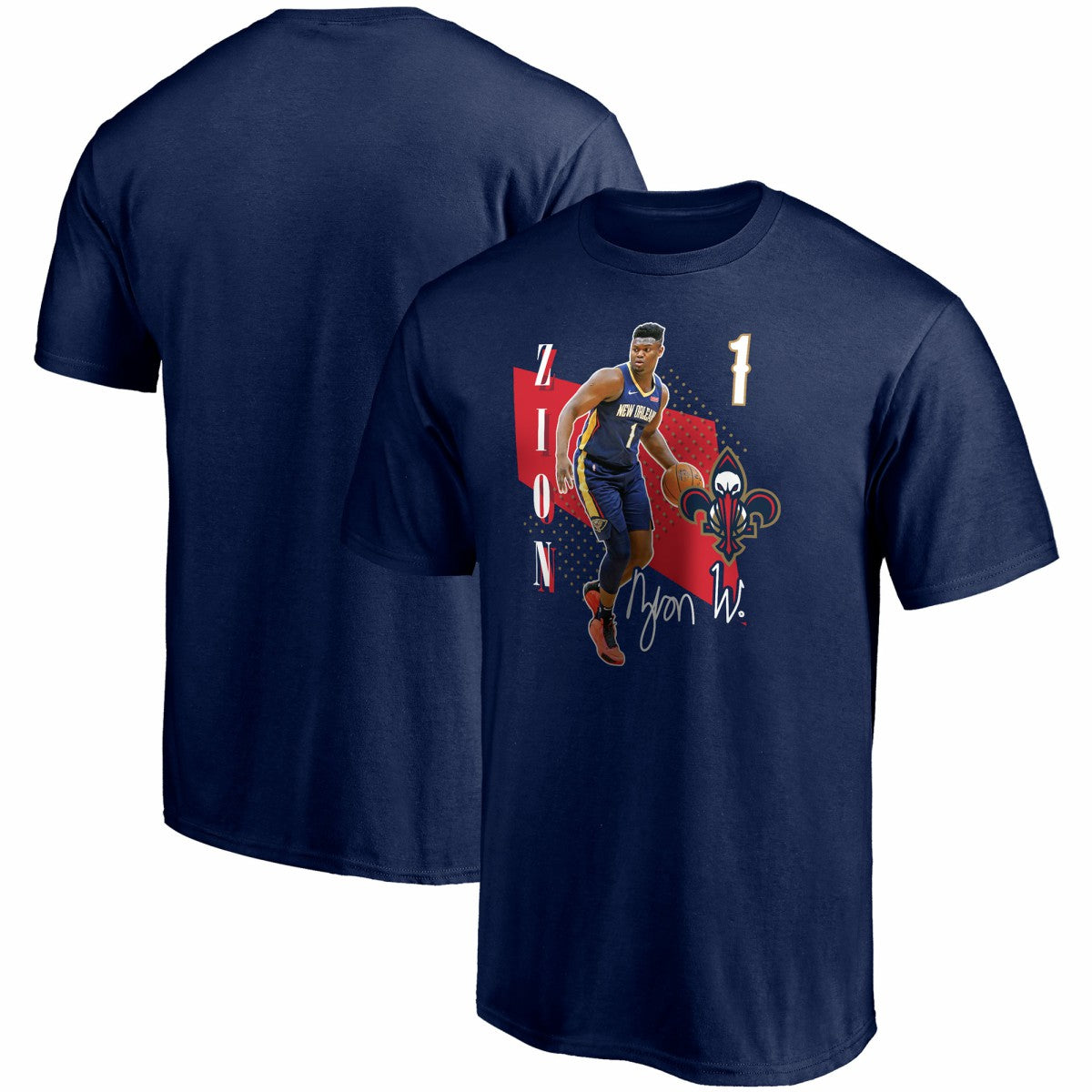 Zion Williamson New Orleans Pelicans Pick & Roll T-Shirt Navy - Fanatics