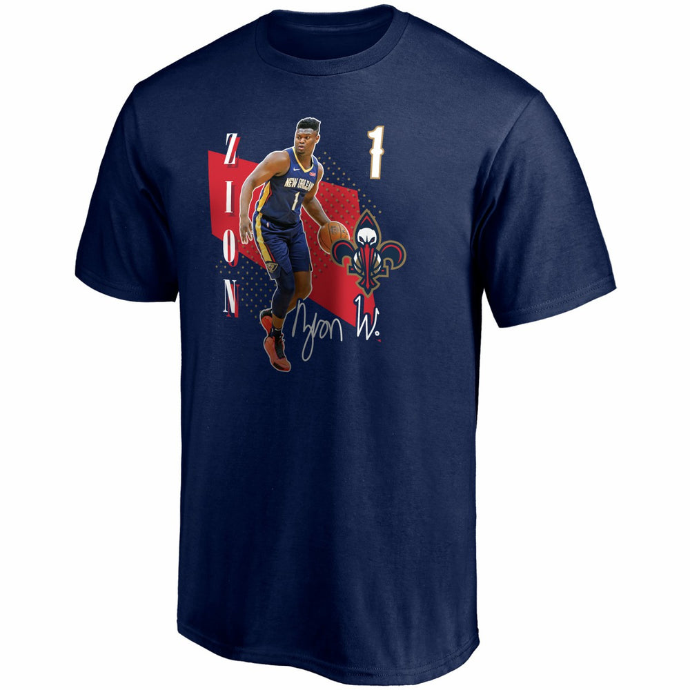 Zion Williamson New Orleans Pelicans Pick & Roll T-Shirt Navy - Fanatics