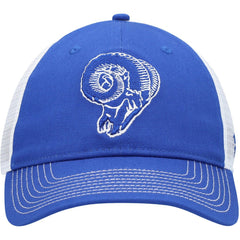 Los Angeles Rams Fundamental Vintage Trucker Unstructured Adjustable Hat - Royal/White Hats