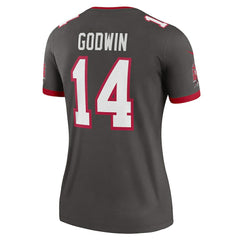 Chris Godwin Tampa Bay Buccaneers Women's Alternate Legend Player Performance Top - Pewter Tops