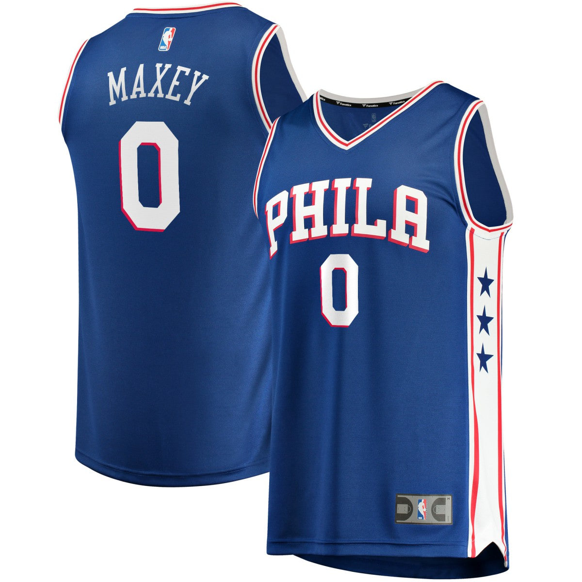 Tyrese Maxey Philadelphia 76ers Fast Replica Jersey Royal Icon Edition - Fanatics